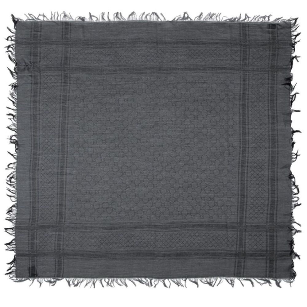 Gucci Silk Wool GG Diamante 140cm Shawl